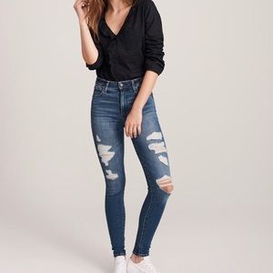 Abercrombie Simone High Rise Super Skinny Jeans